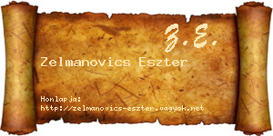 Zelmanovics Eszter névjegykártya